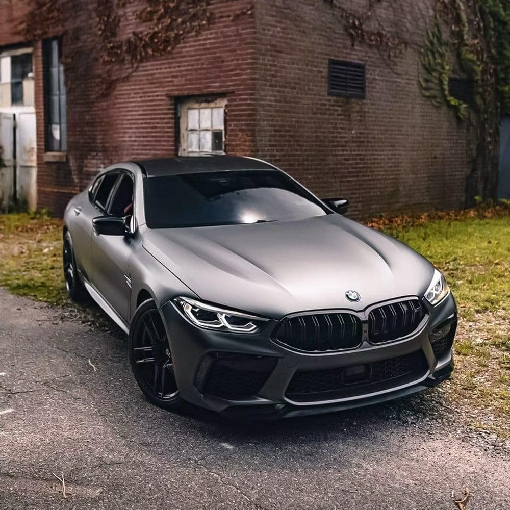 HM02 R Matte Satin Metallic Black Silver TeckWrap UK hm02-r-matte-satin-metallic-black-silver-teckwrap-uk