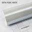 ECH01 Metallic Satin Pearl White