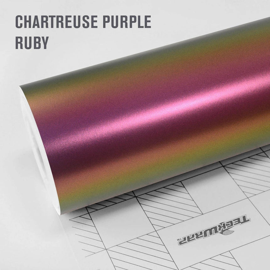 RD09 Colour Shift Vinyl Matte Metallic Chartreuse Purple Ruby "DISCONTINUED"