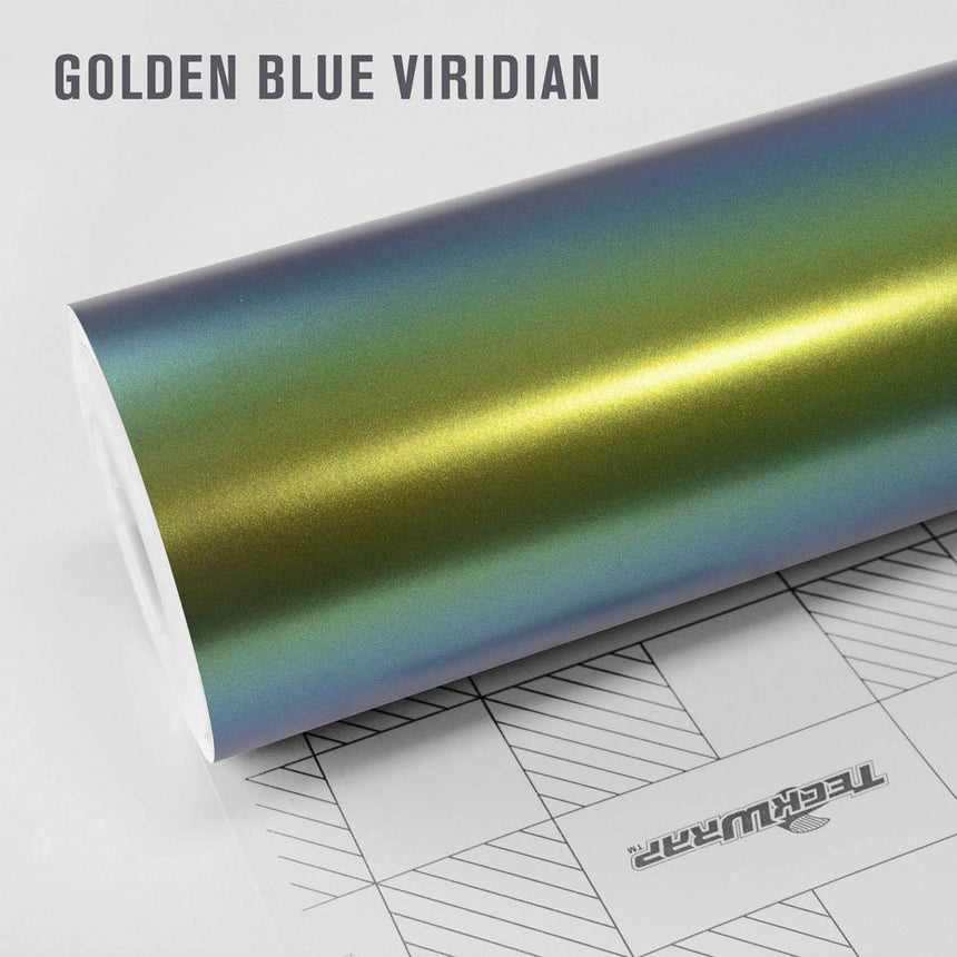 RD06 Colour Shift Vinyl Matte Metallic Golden Blue Viridian
